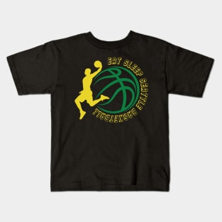 Eat Sleep Seattle Basketball Kids T-Shirt